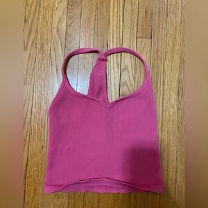 FP Movement sweetheart neck crop top in pink. Size m/l